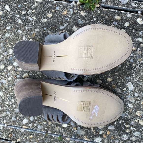 Dolce Vita Chunky Block Heel Slide On Sandal - Picture 7 of 7